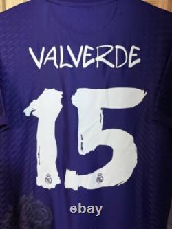 Valverde Real Madrid Authentic Y-3 Jersey Fourth Football Shirt 23 Adidas Men M