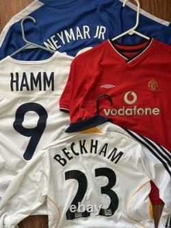 Various Youth / Kid Soccer Football Jerseys / Beckham, Hamm, Neymar, ManU etc