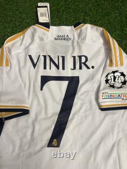 Vini JR Real Madrid Soccer Jersey Home Football 2023 adidas SHOP FAN JERSEY M
