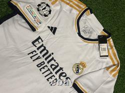 Vini JR Real Madrid Soccer Jersey Home Football 2023 adidas SHOP FAN JERSEY M