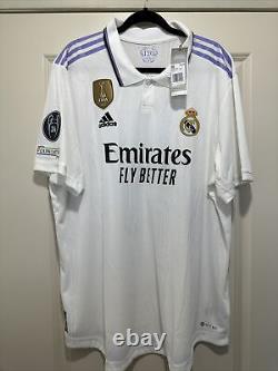 Vini Jr #20 Mens 2XL Real Madrid Authentic Adidas Champions League Jersey