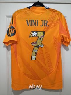 Vini Jr #7 MEDIUM Adidas Real Madrid Authentic Away Limited Edition Jersey