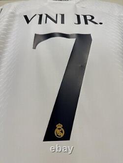 Vini Jr 7 Men's MEDIUM Adidas Real Madrid Authentic Champions Final Jersey