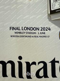 Vini Jr 7 Men's MEDIUM Adidas Real Madrid Authentic Champions Final Jersey