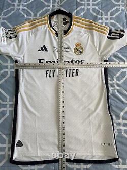 Vini Jr 7 Men's MEDIUM Adidas Real Madrid Authentic Champions Final Jersey