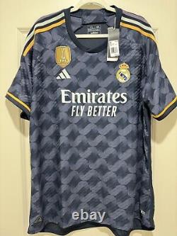 Vini Jr #7 Mens 2XL Adidas Real Madrid Away Limited Edition Authentic Jersey