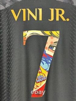 Vini Jr #7 Mens 2XL Adidas Real Madrid Away Limited Edition Authentic Jersey