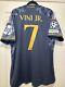 Vini Jr #7 Mens EXTRA LARGE Adidas Real Madrid Away Champions League Jersey