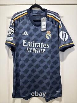 Vini Jr #7 Mens EXTRA LARGE Adidas Real Madrid Away Champions League Jersey