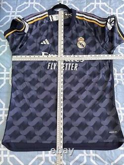 Vini Jr #7 Mens EXTRA LARGE Adidas Real Madrid Away Champions League Jersey