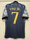 Vini Jr #7 Mens LARGE Adidas Real Madrid Away Champions League Jersey