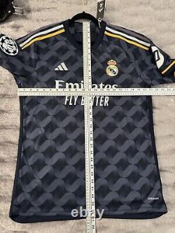 Vini Jr #7 Mens LARGE Adidas Real Madrid Away Champions League Jersey