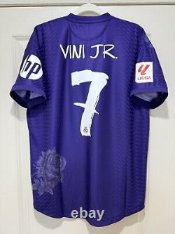 Vini Jr #7 Mens LARGE Adidas Y-3 Real Madrid Authentic Limited Edition Jersey