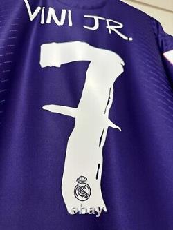 Vini Jr #7 Mens LARGE Adidas Y-3 Real Madrid Authentic Limited Edition Jersey