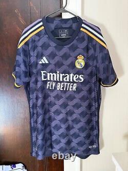 Vini Jr #7 Mens L Adidas Real Madrid Away Limited Edition Authentic Jersey