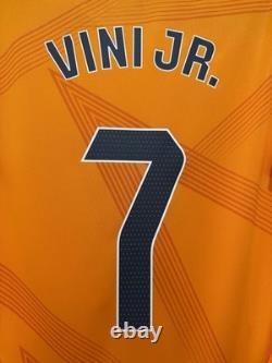Vini Jr #7 Mens MEDIUM Adidas Real Madrid Away Authentic Jersey Liga