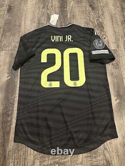 Vini Jr Adidas Real Madrid 22/23 Third Authentic Jersey Size M Heat. RDY HI1657