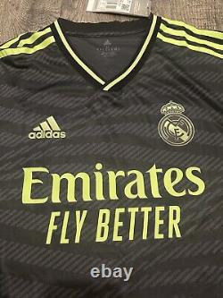 Vini Jr Adidas Real Madrid 22/23 Third Authentic Jersey Size M Heat. RDY HI1657