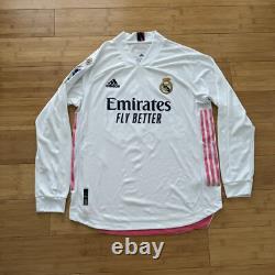 Vini Jr Real Madrid 20/21 Adidas Long Sleeve Jersey Size Large FQ7488