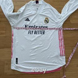 Vini Jr Real Madrid 20/21 Adidas Long Sleeve Jersey Size Large FQ7488