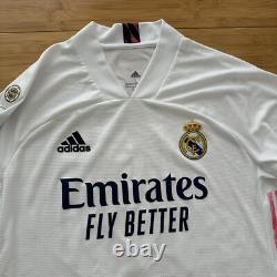 Vini Jr Real Madrid 20/21 Adidas Long Sleeve Jersey Size Large FQ7488
