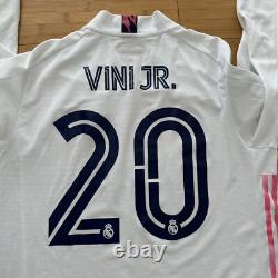 Vini Jr Real Madrid 20/21 Adidas Long Sleeve Jersey Size Large FQ7488