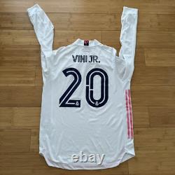 Vini Jr Real Madrid 20/21 Adidas Long Sleeve Jersey Size Large FQ7488