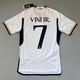 Vini Jr Real Madrid Jersey 23/24 Home Soccer Shirt HR3796 Adidas Mens Size S