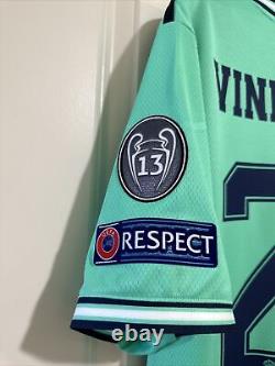 Vinicius Jr #25 Mens XL Real Madrid Away Champions League Jersey