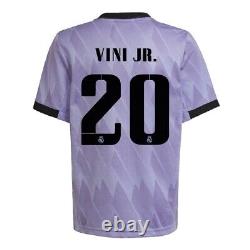 Vinicius Jr M Real Madrid adidas 2022/23 Away Replica Player Jersey Purple UEFA