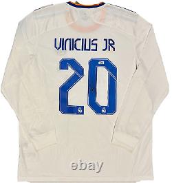 Vinicius Junior Signed 21/22 Real Madrid Adidas Jersey Vini Jr. Beckett Witness