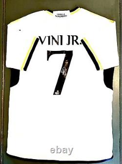 Vinicius Vini Jr. Signed Autographed Real Madrid Jersey COA Size XL Brazil