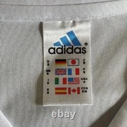 Vintage 2002-03 Adidas Zidane #5 Real Madrid Men Size Small White Longsleeve