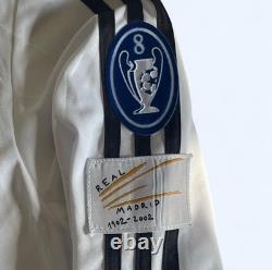 Vintage 2002-03 Adidas Zidane #5 Real Madrid Men Size Small White Longsleeve