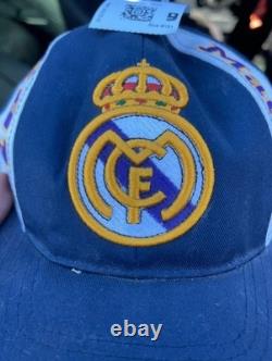 Vintage 90s Real Madrid Cap Adjustable Hat RARE 1997 Soccer futbol