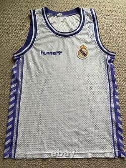 Vintage ACB Real Madrid 89-90 Hummel Basketball jersey Shirt XL Doncic