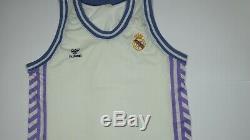 Vintage ACB Real Madrid 89-90 home basketball jersey shirt by Hummel XL size MEL
