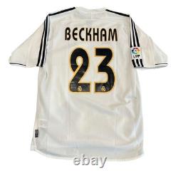 Vintage Adidas Real Madrid #23 Beckham 2003/2004 Home Soccer Jersey (M)