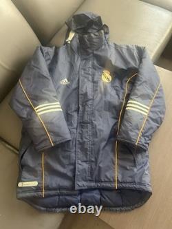 Vintage Adidas Real Madrid Parka Winter Jacket Bench Kit