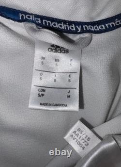 Vintage Adidas Real Madrid Track Jacket White Football Soccer SMALL