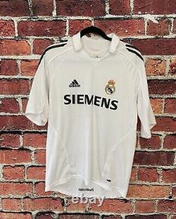 Vintage David Beckham Adidas Jersey May 2005 Real Madrid Men Size M #23 White