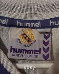 Vintage Hummel 1989/1990 Real Madrid home Shirt/jersey white size XL Men's