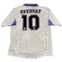 Vintage Kelme Real Madrid #10 Seedorf 1997/1998 Home Soccer Jersey (XL)