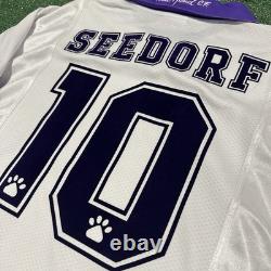 Vintage Kelme Real Madrid #10 Seedorf 1997/1998 Home Soccer Jersey (XL)