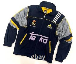 Vintage Men's REAL MADRID Track Jacket Windbreaker Adidas Equipment Size XL