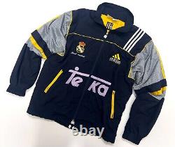 Vintage Men's REAL MADRID Track Jacket Windbreaker Adidas Equipment Size XL