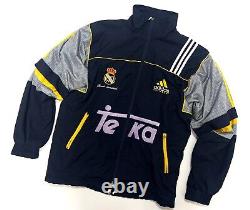 Vintage Men's REAL MADRID Track Jacket Windbreaker Adidas Equipment Size XL
