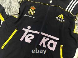 Vintage Men's REAL MADRID Track Jacket Windbreaker Adidas Equipment Size XL