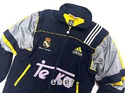 Vintage Men's REAL MADRID Track Jacket Windbreaker Adidas Equipment Size XL
