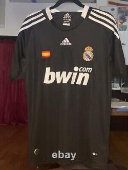 Vintage REAL MADRID 2008/2009 AWAY BLACK SHIRT